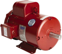Leeson - 3 Max hp, 1,800 Max RPM, Electric AC DC Motor - 230 V Input, Single Phase, 184T Frame, Rigid Base Mount, TEFC Enclosure - Exact Tool & Supply