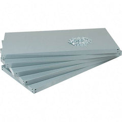 Value Collection - 48" Wide, 1-15/16 High, Open Shelving Accessory/Component - 14 Gauge Steel, Powder Coat Finish, Use with High Capacity Storage Racks - Exact Tool & Supply