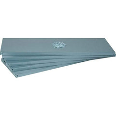 Value Collection - 60" Wide, 1-15/16 High, Open Shelving Accessory/Component - 14 Gauge Steel, Powder Coat Finish, Use with High Capacity Storage Racks - Exact Tool & Supply