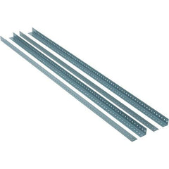 Value Collection - 1.92" Wide, 72 High, Open Shelving Accessory/Component - 13 Gauge Steel, Powder Coat Finish, Use with High Capacity Storage Racks - Exact Tool & Supply