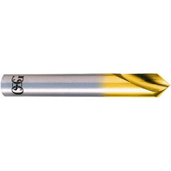 OSG - 8mm Body Diam, 90°, 81mm OAL, High Speed Steel Spotting Drill - Exact Tool & Supply