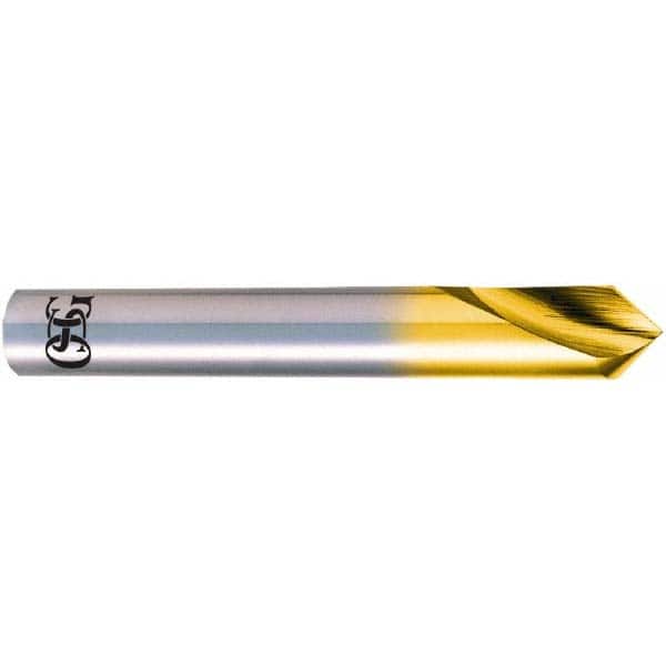 OSG - 8mm Body Diam, 90°, 81mm OAL, High Speed Steel Spotting Drill - Exact Tool & Supply