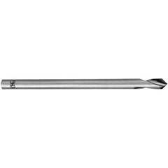 OSG - 4mm Body Diam, 90°, 100mm OAL, High Speed Steel Spotting Drill - Exact Tool & Supply