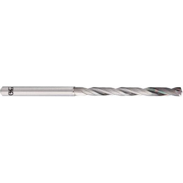 OSG - 6mm 140° Spiral Flute Solid Carbide Taper Length Drill Bit - Exact Tool & Supply