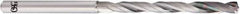 OSG - 7/32", 140° Point, Spiral Flute, Solid Carbide Taper Length Drill Bit - EgiAs Finish, 61mm Flute Length, 115mm OAL - Exact Tool & Supply