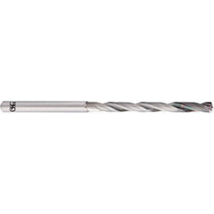 OSG - 5.9mm 140° Spiral Flute Solid Carbide Taper Length Drill Bit - Exact Tool & Supply