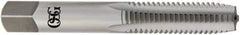 OSG - 9/16-18 UNF, H3, 4 Flute, Plug Chamfer, Bright Finish, High Speed Steel Hand STI Tap - 4-1/32" OAL, 1-13/16" Thread Length, 0.406" Square Size, 3B Class of Fit, Series 126 - Exact Tool & Supply