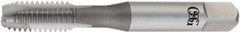 OSG - M22x2.50 Metric, D5, 3 Flutes, Plug Chamfer, Bright Finish, High Speed Steel Spiral Point STI Tap - 5-1/8" OAL, 0.8" Shank Diam, 2-1/2" Thread Length, 0.6" Square Size, 6H Class of Fit, Series 127 - Exact Tool & Supply