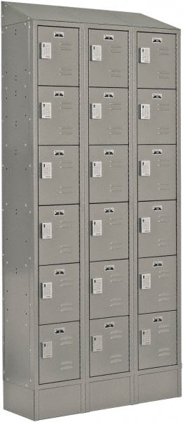 LockUp - 18 Door, 6 Tier, Electronic Access Lockers - Exact Tool & Supply