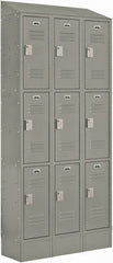 LockUp - 9 Door, 3 Tier, Electronic Access Lockers - Exact Tool & Supply