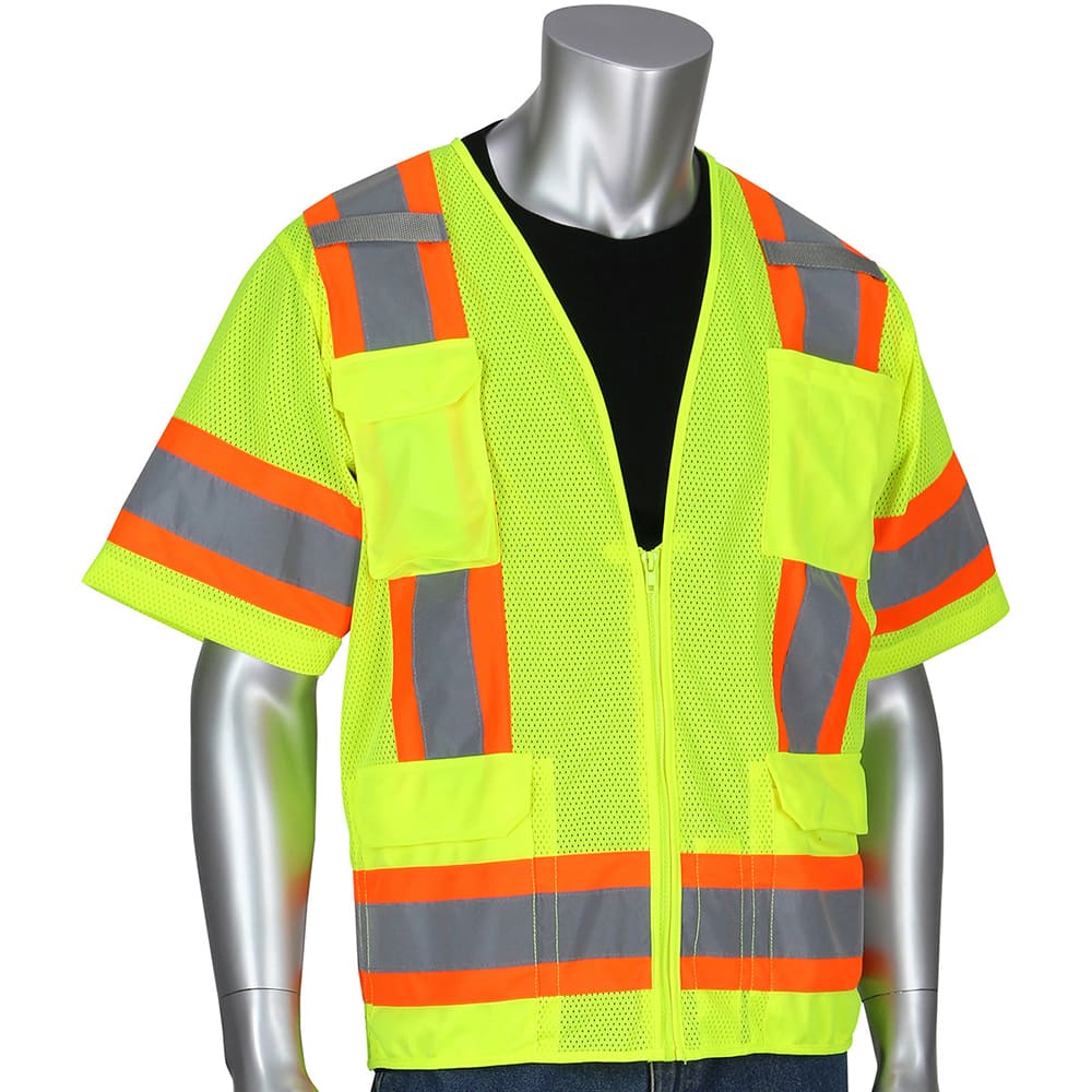 PIP - High Visibility Vests Vest Style: Surveyor's Vest Type: Hi Visibility - Exact Tool & Supply