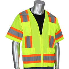 PIP - High Visibility Vests Vest Style: Surveyor's Vest Type: Hi Visibility - Exact Tool & Supply