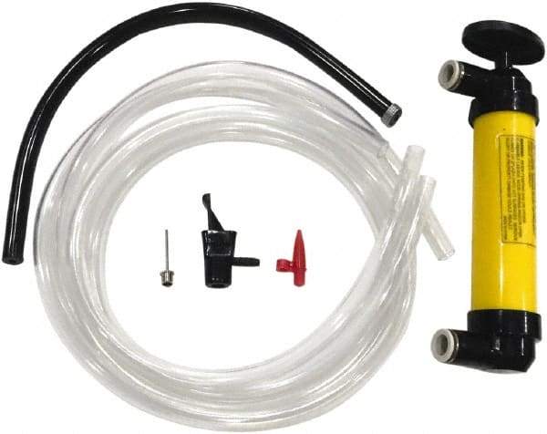lumax - Oil & Fuel Lubrication 3 Gal/min Flow Polypropylene Lever Hand Pump - Use with Gasoline, Engine Oil & Oil-Based Fluids - Exact Tool & Supply