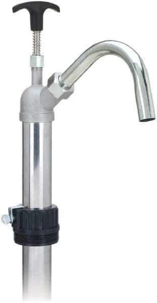 lumax - Oil Lubrication 0.17 Gal/Turn Flow Aluminum & Steel Lever Hand Pump - For 15 to 55 Gal Container - Exact Tool & Supply