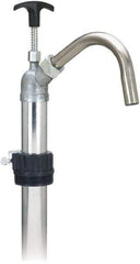 lumax - Water-Based Lubrication 0.17 Gal/Turn Flow Stainless Steel Lever Hand Pump - For 15 to 55 Gal Container - Exact Tool & Supply