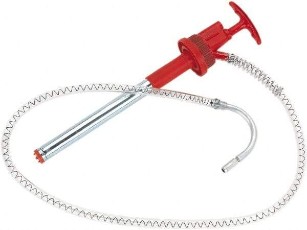 lumax - Oil Lubrication 0.02 Gal/Turn Flow Plastic Lever Hand Pump - For 5 Gal Container - Exact Tool & Supply