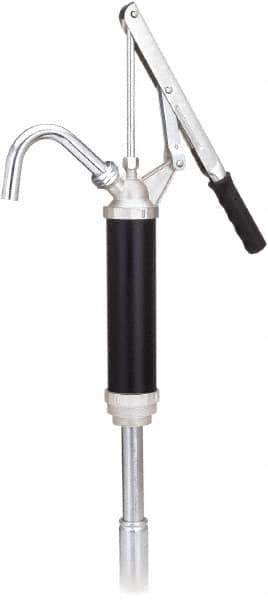 lumax - Oil Lubrication 0.10 Gal/Turn Flow Aluminum & Steel Lever Hand Pump - For 15 to 55 Gal Container - Exact Tool & Supply