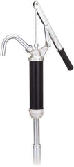 lumax - Oil Lubrication 0.10 Gal/Turn Flow Aluminum & Steel Lever Hand Pump - For 15 to 55 Gal Container - Exact Tool & Supply