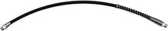 lumax - 18" Long, 7,500 psi Operating Pressure, Thermoplastic Grease Gun Hose - NPT, 20,000 psi Burst Pressure - Exact Tool & Supply