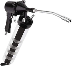 lumax - 3,000 Max psi, Flexible Air-Operated Grease Gun - 14 oz Capacity, 1/8 Thread Outlet, 3-Way Fill - Exact Tool & Supply