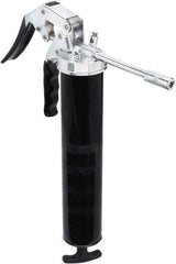 lumax - 7,000 Max psi, Rigid Pistol Grease Gun - 14 oz Capacity, 1/8 Thread Outlet, 25 Strokes per oz, 3-Way Fill - Exact Tool & Supply