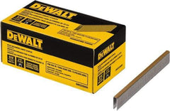 DeWALT - 9/16" Long x 0.0375" Wide, 20 Gauge Crowned Construction Staple - Steel, Galvanized Finish - Exact Tool & Supply