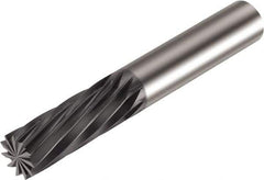 Sandvik Coromant - 12.7mm, 1.252" LOC, 12.7mm Shank Diam, 11 Flute, Solid Carbide Square End Mill - Diamond Finish, -4° Helix, Centercutting, Series CoroMill Plura - Exact Tool & Supply