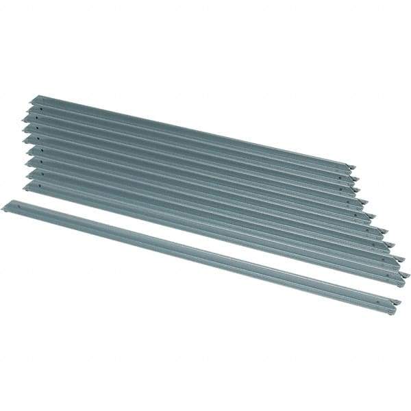 Value Collection - 36" Wide, 26 High, Open Shelving Accessory/Component - 16 Gauge Steel, Powder Coat Finish, Use with Boltless Storage Rack - Exact Tool & Supply