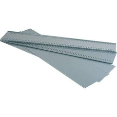 Value Collection - 18.3" Wide, 72 High, Open Shelving Accessory/Component - 21 Gauge Steel, Powder Coat Finish, Use with Bins/Totes - Exact Tool & Supply