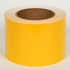 Cobra Systems - Labels, Ribbons & Tapes; Type: Vinyl Tape ; Color: Yellow ; For Use With: VNM8 ; Width (Inch): 4 ; Length (Feet): 150 ; Material: Vinyl - Exact Tool & Supply