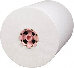 Scott - Hard Roll of 1 Ply White & Pink Paper Towels - 8" Wide, 580' Roll Length - Exact Tool & Supply