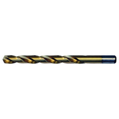 #1 RHS / RHC HSS 135 Degree Split Point Heavy Duty Jobber Drill - TiN - Exact Tool & Supply
