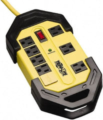 Tripp-Lite - 8 Outlets, 120 VAC15 Amps, 12' Cord, Power Outlet Strip - Floor, Keyhole Mount, 5-15 NEMA Configuration, 1.57" Strip - Exact Tool & Supply