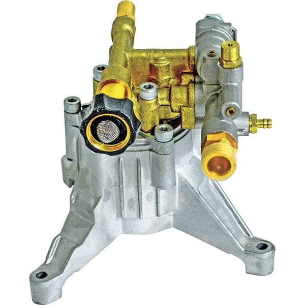 Simpson - 3,100 Max psi Fixed Pressure Washer Pump Kit - 9" Long, Metal, GHT, Male - Exact Tool & Supply