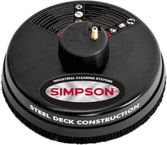 Simpson - 3,400 Max psi Fixed Pressure Washer Surface Cleaner - 15" Long, Metal, NPT - Exact Tool & Supply