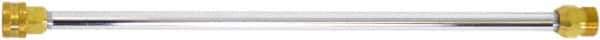Simpson - 3,600 Max psi Fixed Pressure Washer Lance - 16" Long, Metal, Metric, Female & Male - Exact Tool & Supply
