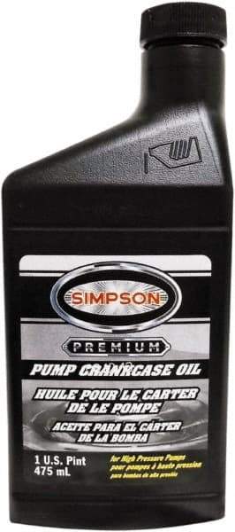 Simpson - Fixed Pressure Washer Pump Oil - 3-1/8" Long, Plastic, Female & Male - Exact Tool & Supply