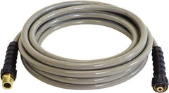 Simpson - 3,700 Max psi Fixed Pressure Washer Hose - 50' Long, Polyurethane, Female - Exact Tool & Supply