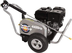 Simpson - Gas, 13 hp, 4,400 psi, 4 GPM, Cold Water Pressure Washer - AAA Triplex, 50' x 3/8" Hose - Exact Tool & Supply