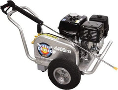 Simpson - Gas, 13 hp, 4,400 psi, 4 GPM, Cold Water Pressure Washer - AAA Triplex, 50' x 3/8" Hose - Exact Tool & Supply