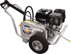 Simpson - Gas, 13 hp, 4,200 psi, 4 GPM, Cold Water Pressure Washer - CAT Triplex, 50' x 3/8" Hose - Exact Tool & Supply