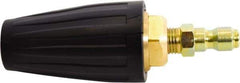 Simpson - 4,500 psi Fixed, Metal, Turbo Pressure Washer Nozzle - 0.052" Orificie Diam, 1/4" Thread, Male, Black - Exact Tool & Supply