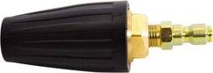 Simpson - 3,600 psi Fixed, Metal, Turbo Pressure Washer Nozzle - 0.043" Orificie Diam, 1/4" Thread, Male, Black - Exact Tool & Supply