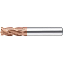 Walter-Prototyp - 3mm, 8mm LOC, 4mm Shank Diam, 57mm OAL, 4 Flute, Solid Carbide Square End Mill - AlCrN Finish, 35° Helix, Right Hand Cut, Right Hand Flute, Series MC232-A-4-B - Exact Tool & Supply