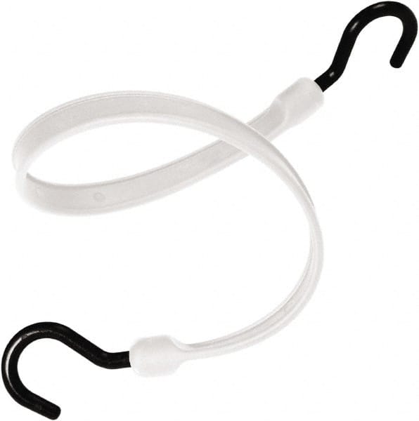 The Better Bungee - Stretch Tie Downs; Type: Heavy Duty Bungee Strap ; End Type: Molded Nylon Hook End ; Color: White ; Fractional Overall Lengths: 36 - Exact Tool & Supply