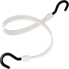 The Better Bungee - Stretch Tie Downs; Type: Heavy Duty Bungee Strap ; End Type: Molded Nylon Hook End ; Color: White ; Fractional Overall Lengths: 36 - Exact Tool & Supply