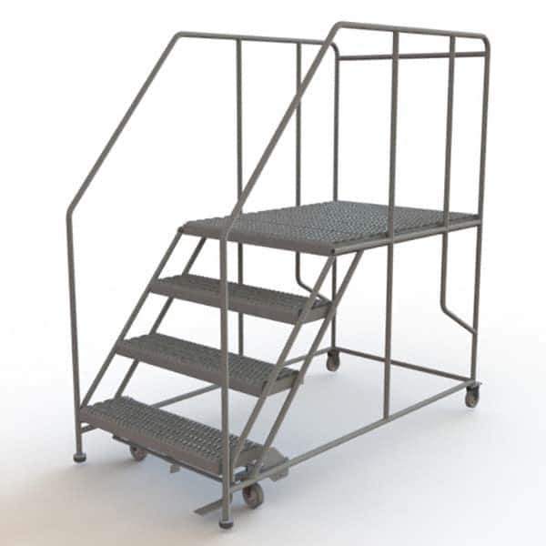 TRI-ARC - Rolling & Wall Mounted Ladders & Platforms Type: Rolling Work Platform Style: Steel Work Platform - Exact Tool & Supply
