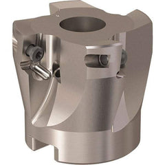 Seco - 4 Inserts, 44mm Cut Diam, 16mm Arbor Diam, 11mm Max Depth of Cut, Indexable Square-Shoulder Face Mill - 90° Lead Angle, 40mm High, XO.X 12.. Insert Compatibility, Through Coolant, Series R220.69 - Exact Tool & Supply