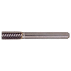 SB-3 Standard Cut Solid Carbide Bur-Cylindrical with End Cut - Exact Tool & Supply