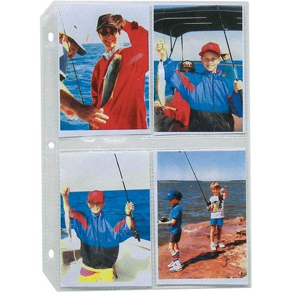 C-LINE - 50 Piece Clear Photo Albums Accessories-Pages - 11-1/4" High x 8.13" Wide - Exact Tool & Supply